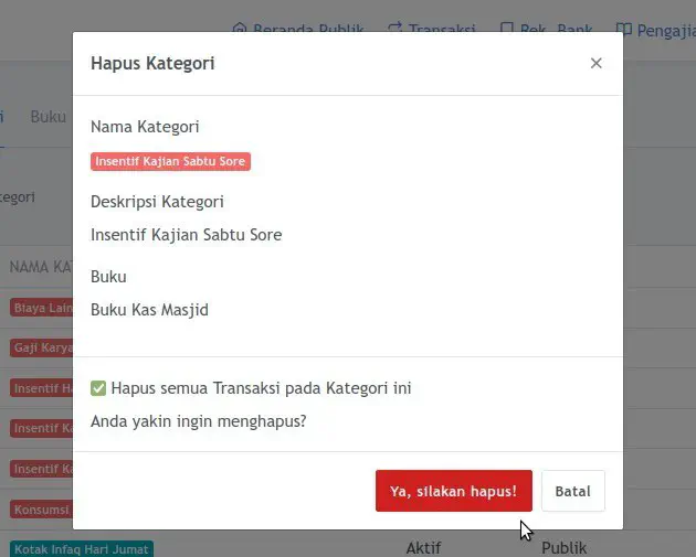 Hapus Kategori